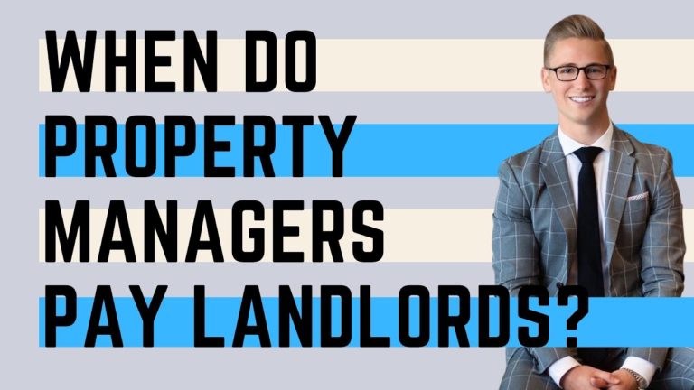 When Can I Expect My Rent From My Property Manager?