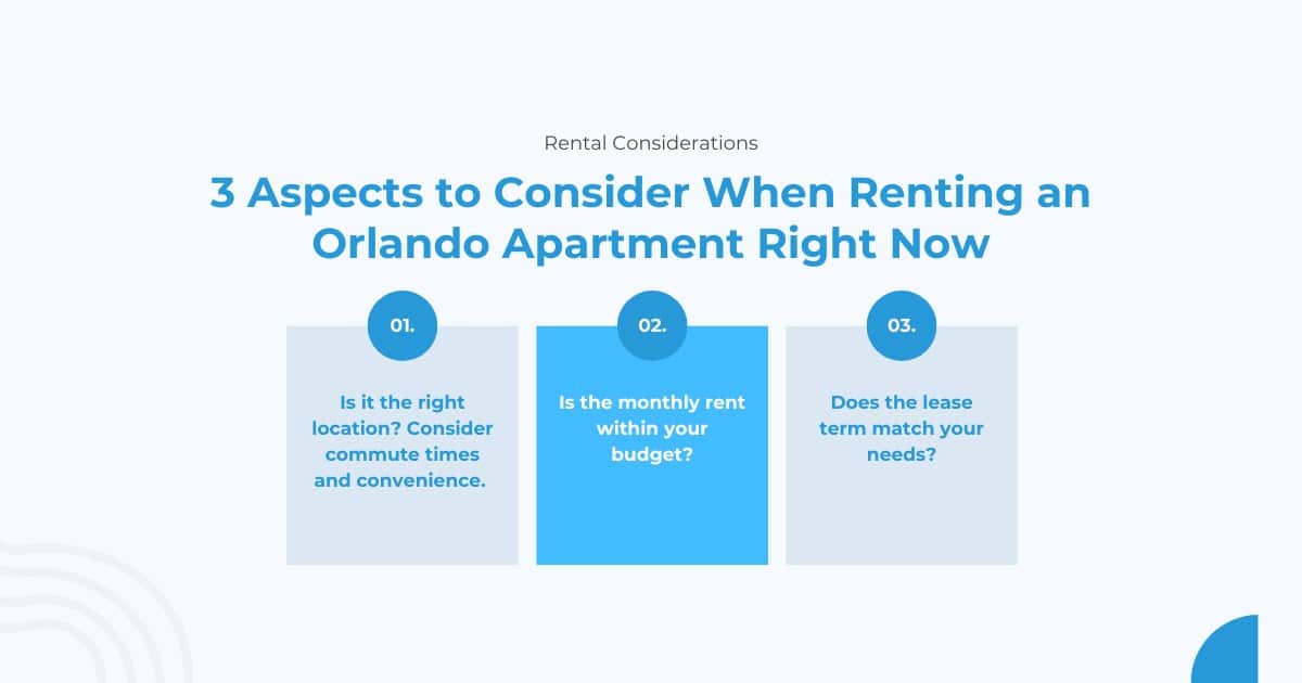 orlando apartment considerations